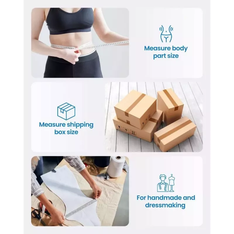 RENPHO Cinta métrica inteligente - cinta corporal Bluetooth para IMC, cintura, cadera, brazo, pierna, pecho - retráctil automática, pantalla LCD, compatible con Renpho Health App, Apple Health, Google Fit, Samsung Health - negra