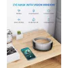 RENPHO Eyeris View masajeador de ojos con calor, compresión, vibración, Bluetooth, USB-C, plegable, gris