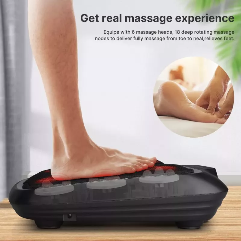 RENPHO masajeador de plantas de pies Shiatsu FM062 - negro/gris