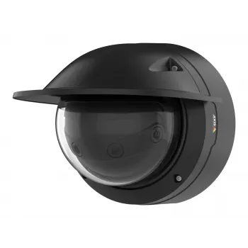AXIS Q3819-PVE Carcasa – Carcasa de cámara exterior negra con tornillos y protección contra la intemperie