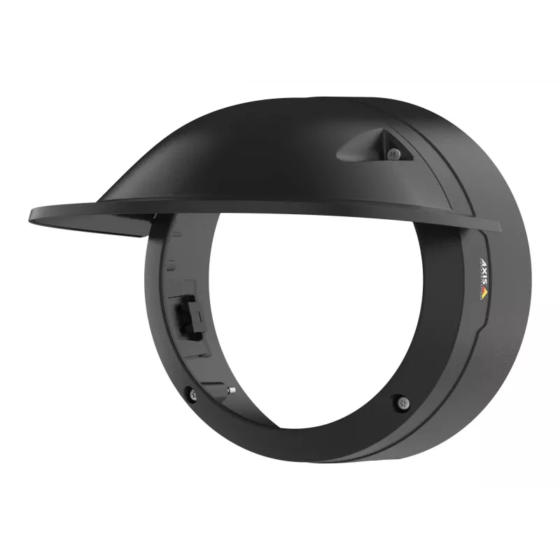 AXIS Q3819-PVE Carcasa – Carcasa de cámara exterior negra con tornillos y protección contra la intemperie