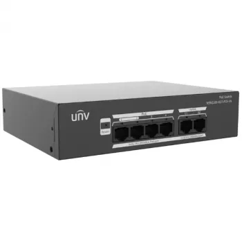 POE LANG NSW2100-6GT-POE-IN switch PoE+ de 6 puertos con 4 puertos PoE 10/100Mbps, 1 uplink Gigabit, 1 SFP, presupuesto 60W, no gestionado, montaje en escritorio/pared