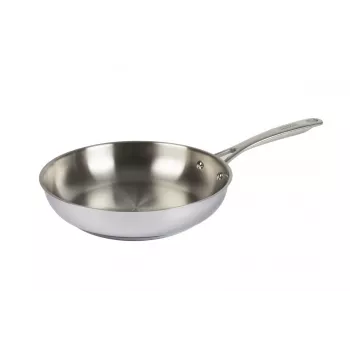 Kuhn Rikon ALLROUND sartén sin recubrimiento 24 cm – Acero inoxidable 18/10, apta para inducción, apta para horno hasta 240°C