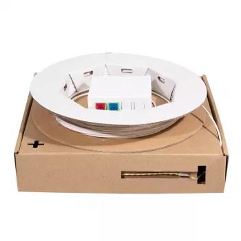 LOGILINK roseta FTTH - 2 x acopladores SC/APC simplex - con cable de conexión de 50 m