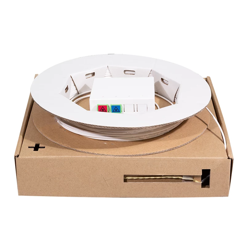 LogiLink FB2SC20 Cable de fibra óptica monomodo OS2 SC/APC dúplex 20 m blanco