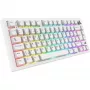 Sharkoon SGK55W SKILLER Teclado gaming inalámbrico, 75% Layout, teclas PBT, blanco