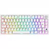 Sharkoon SGK55W SKILLER Teclado gaming inalámbrico, 75% Layout, teclas PBT, blanco