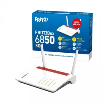 FRITZ!Box 6850 5G v2 Router 5G/LTE con Wi-Fi 5, Mesh, DECT