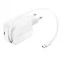 Belkin UltraCharge 45W Dual GaN cargador USB-C retráctil blanco
