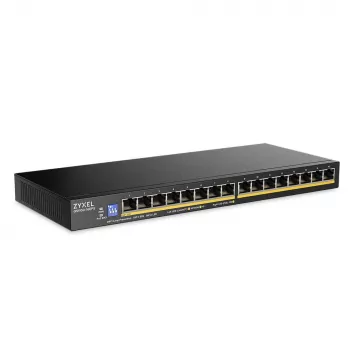ZyXEL GS1100-16EPS switch Gigabit no gestionado de 16 puertos PoE+ con presupuesto de 135W