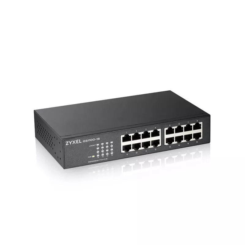 ZyXEL GS1100-16 switch Gigabit no gestionado de 16 puertos V4