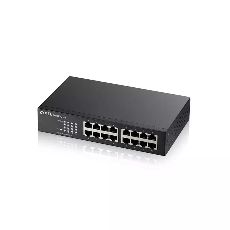 ZyXEL GS1100-16 switch Gigabit no gestionado de 16 puertos V4