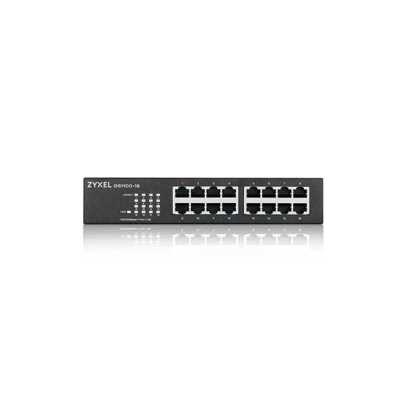 ZyXEL GS1100-16 switch Gigabit no gestionado de 16 puertos V4