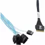 Microchip Adaptec cable SAS interno - 1x8 Slim SAS (SFF-8654) a 8x SATA - 0,8 m
