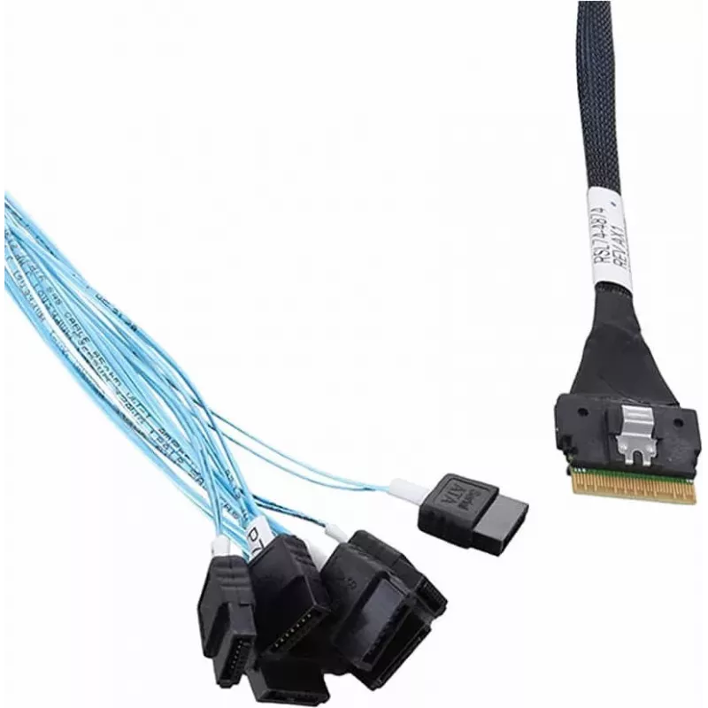 Microchip Adaptec cable SAS interno - 1x8 Slim SAS (SFF-8654) a 8x SATA - 0,8 m