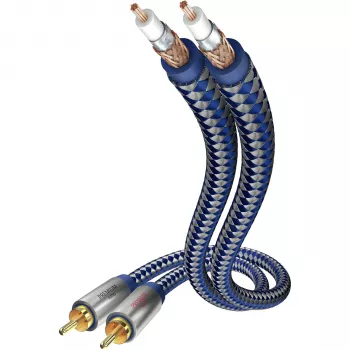 in-akustik cable de audio Premium RCA a RCA, 5,0 m