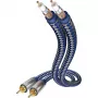 in-akustik Premium cable de audio RCA a RCA, 5,0 m