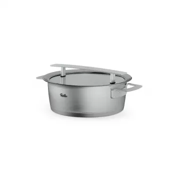Fissler Phi Collection olla de asar con tapa de cristal 24 cm, 3,9 L
