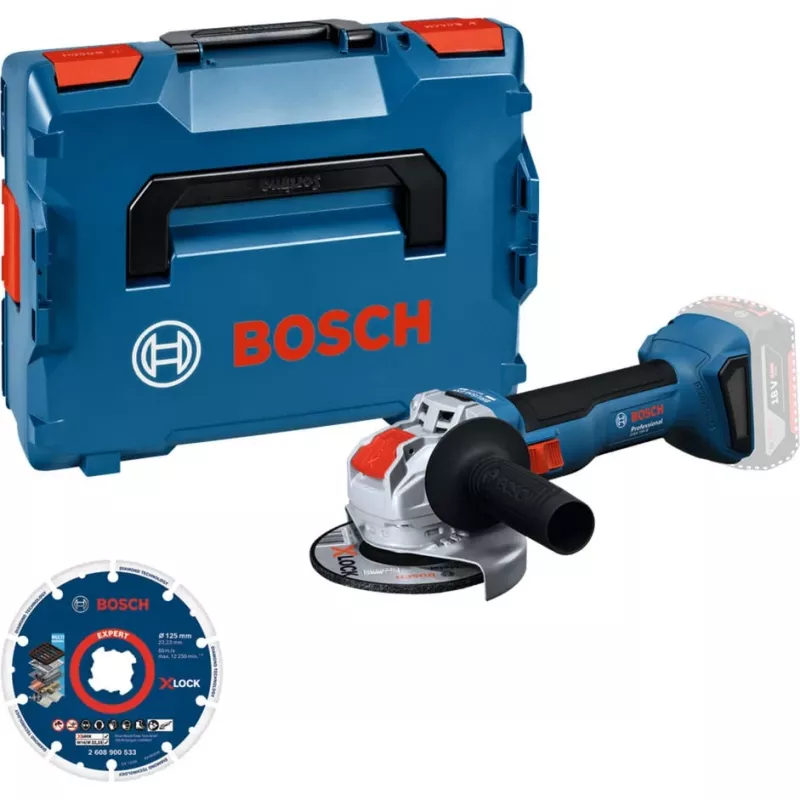 Bosch GWX 18V-8 amoladora angular a batería 18V 125 mm con disco de corte diamantado (venta al por menor)