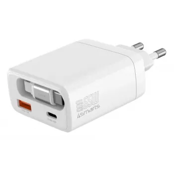 4smarts PDPlug Slim 65W GaN Jojo cargador de pared, blanco
