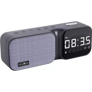 Reflexion CLR24BT radio despertador con Bluetooth, sintonizador FM PLL, doble alarma, pantalla LED, negro