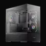 LC-Power torre semitorre gaming ATX 812B Onyx Vision con cristal templado y 4 ventiladores aRGB, negro