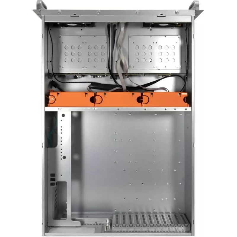 Inter-Tech IPC Storage 4U-4408-L chasis de servidor rack 4U, 8x 3,5 pulgadas hot-swap, sin fuente de alimentación, negro