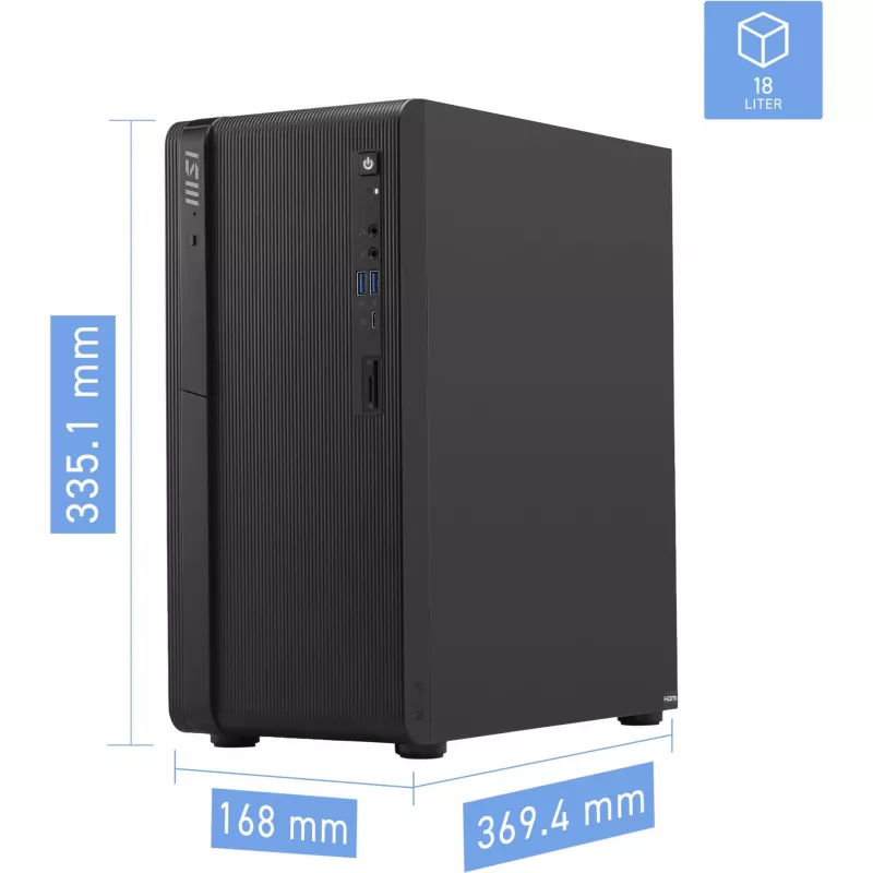MSI PRO DP180 AI 8HG-1433XAT Intel Core i5-14400 16GB 512GB SSD negro FreeDOS