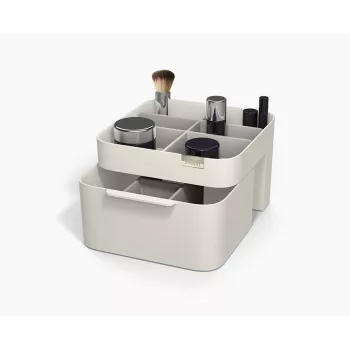 Joseph Joseph Viva organizador de cosméticos con cajón - blanco/gris