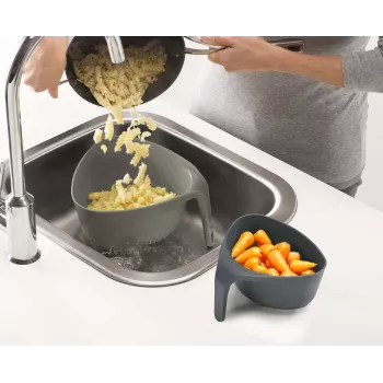 Joseph Joseph Nest Colander Set Grey 2 piezas
