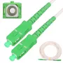 Cable de conexión Extralink SC/APC-SC/APC, LSOH, monomodo, simplex, G.657A2, 3 mm, 15 m, blanco