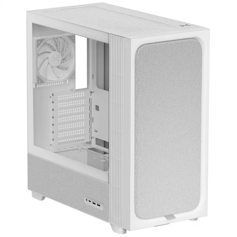 TRYX FLOVA F50 torre Midi, ATX, cristal templado - blanco