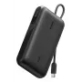 Belkin BoostCharge 10K PD45W batería externa con pantalla con cable USB-C, 10000mAh, negro