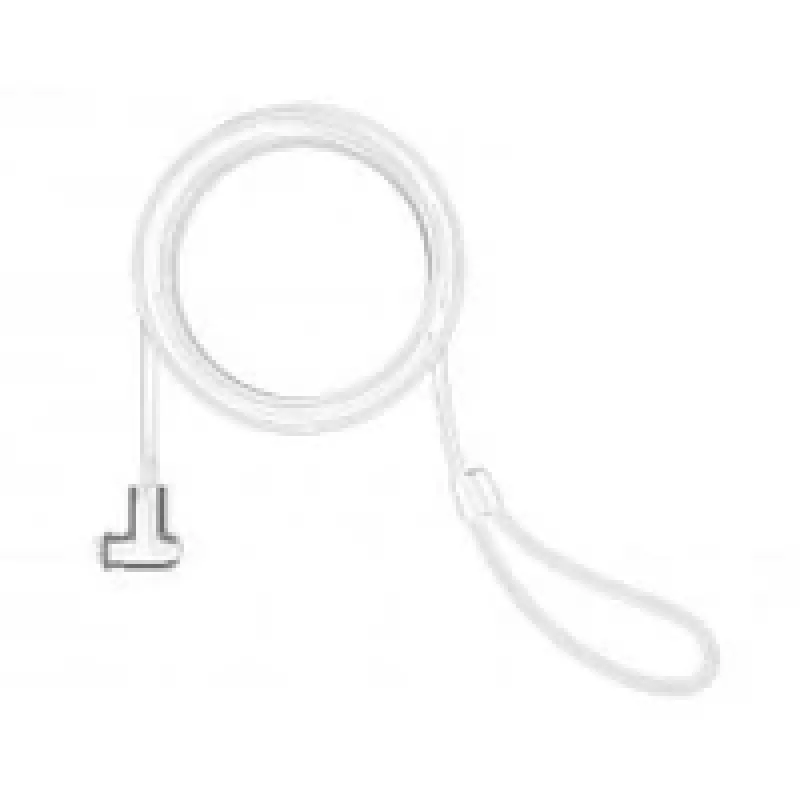 Compulocks Candado de seguridad con cable universal - Candado T-Bar con llave - Blanco - 1,83 m