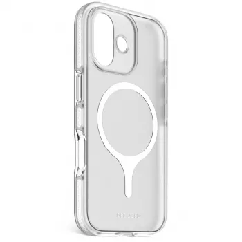 Decoded DropTec funda trasera transparente para iPhone 17 con MagSafe (Frosted White)