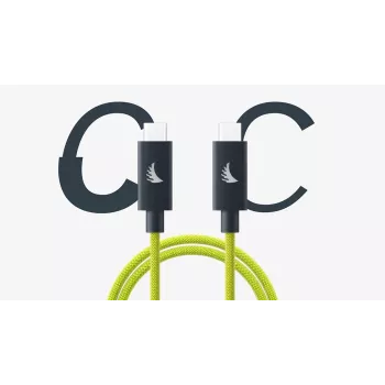 Cable Angelbird USB-C 4.0 Solid Flex Lime 6.6 ft (2 m) UC4SFL200