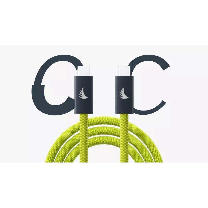 Cable de sujeción Angelbird USB-C 3.2 Solid Flex Lime 14,8 ft (4,5 m)