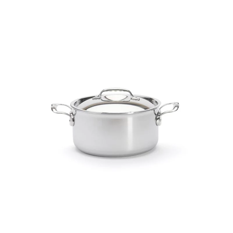 De Buyer Affinity Cazo con mango Acero inoxidable con tapa 24 cm