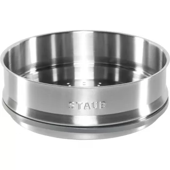 Staub 26 cm Cesta de vapor, hierro fundido esmaltado, Azul oscuro