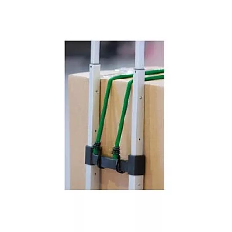 Master Lock 3021EURDAT Twin Wire Cuerdas elásticas con doble gancho, 0,8 m, 40 kg, verde, 2 uds.
