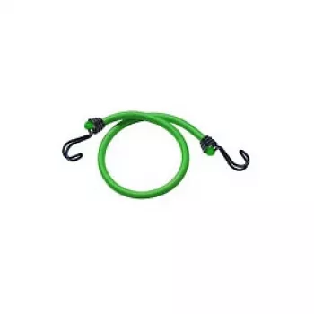 Master Lock 3021EURDAT Twin Wire Cuerdas elásticas con doble gancho, 0,8 m, 40 kg, verde, 2 uds.
