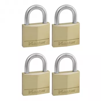 Master Lock Set de candados 4 piezas 50 mm apertura igualada 150EURQNOP