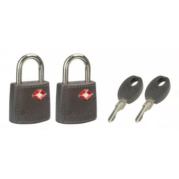 Master Lock 2 candados 20 mm cilindro de 3 pitones 4695EURTAST