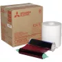 Mitsubishi CK 9015 Kit de papel de impresión 10 x 15 - 600 impresiones, sublimación térmica, papel fotográfico brillante
