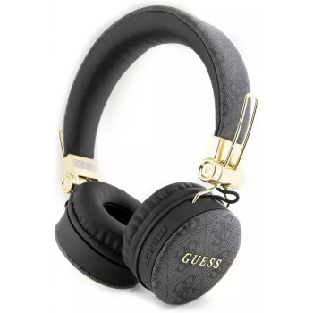 GUESS GUBH704GEMK Auriculares Bluetooth over-ear, negros, 4G Metal Logo