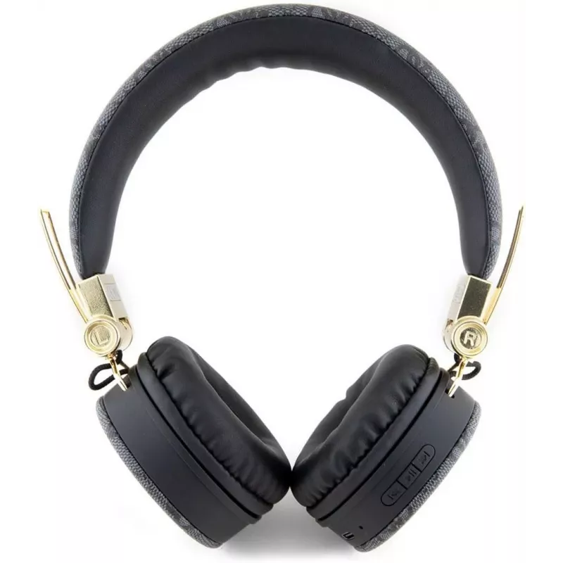 GUESS GUBH704GEMK Auriculares Bluetooth over-ear, negros, 4G Metal Logo