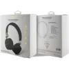 GUESS GUBH704GEMK Auriculares Bluetooth over-ear, negros, 4G Metal Logo