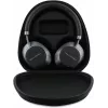 Karl Lagerfeld Saffiano Metal Logo Auriculares Bluetooth inalámbricos on-ear negros