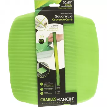 Charles Viancin BANANA LEAF tapa de silicona 25x25 cm verde