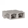 Tripp acoplador de fibra óptica dúplex MMF/SMF multimodo monomodo SC/SC - acoplador de red - SC multimodo (beige)